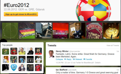 تويتر يُطلق صفحة خاصة لمتابعة كأس الأمم الأوروبية