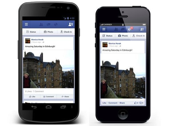تحديث لتطبيق فيسبوك يدعم ميزة المشاركة