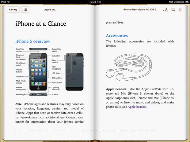 آبل تطلق دليل استخدام iOS 6 لآيفون
