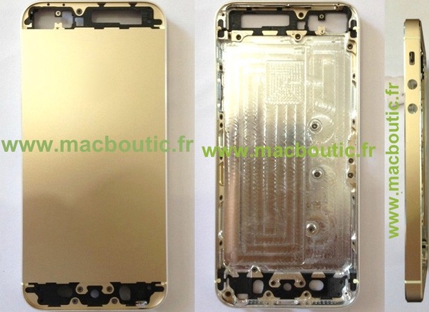 ظهور صورة الغطاء الخلفي لـ iPhone 5S باللون الذهبي
