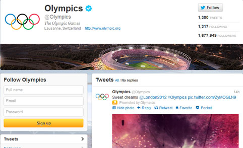 أكثر من 150 مليون تغريدة خلال الأولمبياد